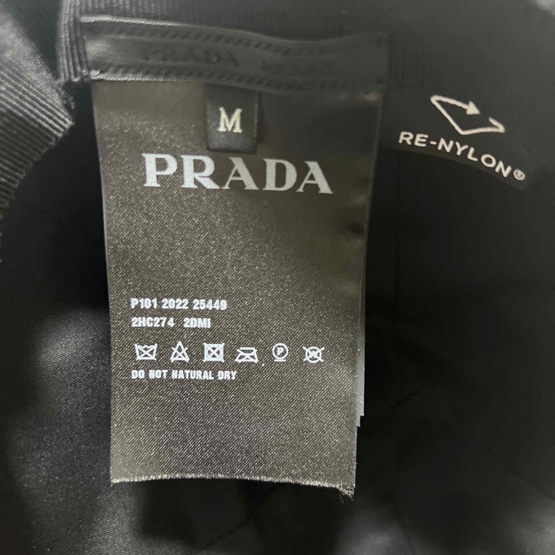 PRADA Re-Nylon ベースボールキャップ ナイロン ブラック