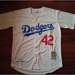 ミッチェルアンドネス(MITCHELL & NESS)のMサイズ Jacky Robinsons brooklyn dodgers(シャツ)