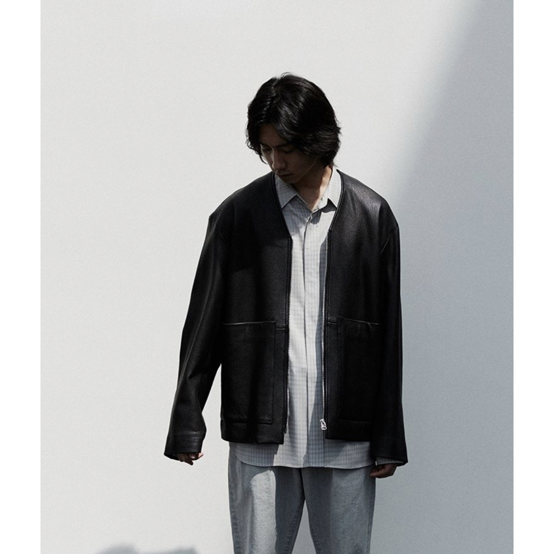 LIDNM - GOAT LEATHER LINING BLOUSON リドム レザー 本革の通販 by s