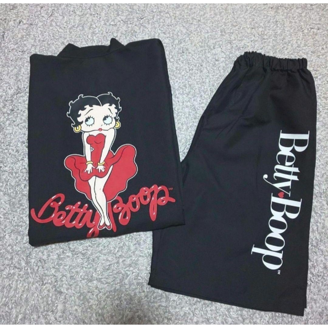 Betty Boop(ベティブープ)のベティちゃん  BETTYBOOP 甚平 M【新品・タグ付き】甚平上下セット レディースの水着/浴衣(浴衣)の商品写真