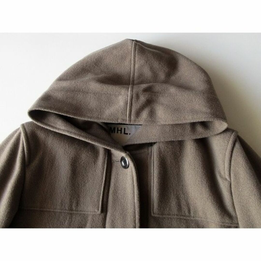 MHL. - MHL. BASIC MELTON フードジャケット ショートコート 1の通販