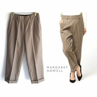 マーガレットハウエル(MARGARET HOWELL)の定価31900円 マーガレットハウエル コットンウール ワイドパンツ 2(その他)