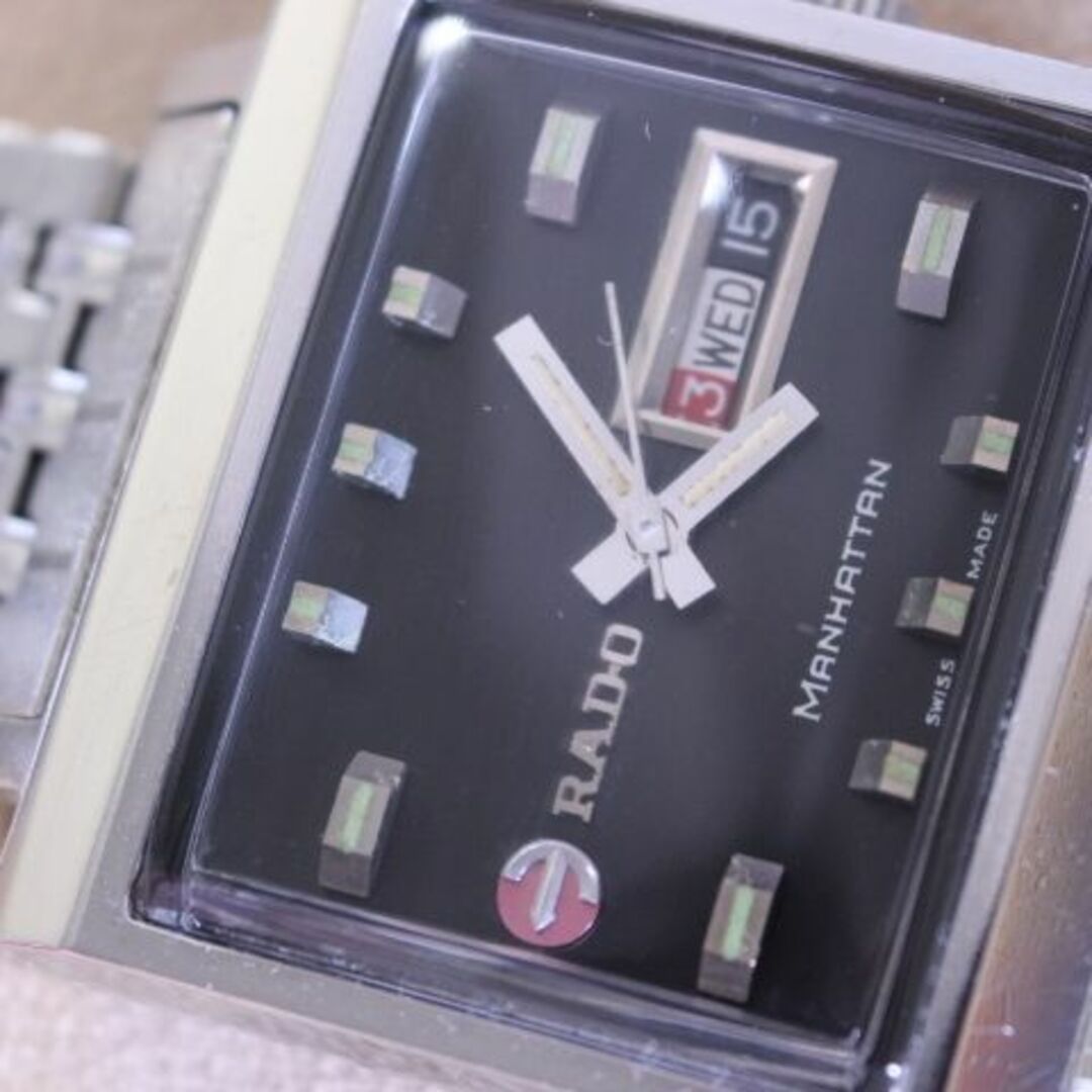 RADO(ラドー)の再値下げ☆ラドーマンハッタン ブラック OH済 1☆ メンズの時計(腕時計(アナログ))の商品写真