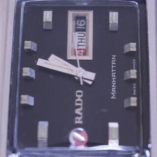 ラドー(RADO)の再値下げ☆ラドーマンハッタン ブラック OH済 1☆(腕時計(アナログ))