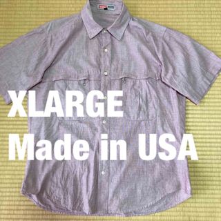 エクストララージ(XLARGE)のUSAアメリカ製オールドXlargeエクストララージシャツスケートボードスケボー(シャツ)