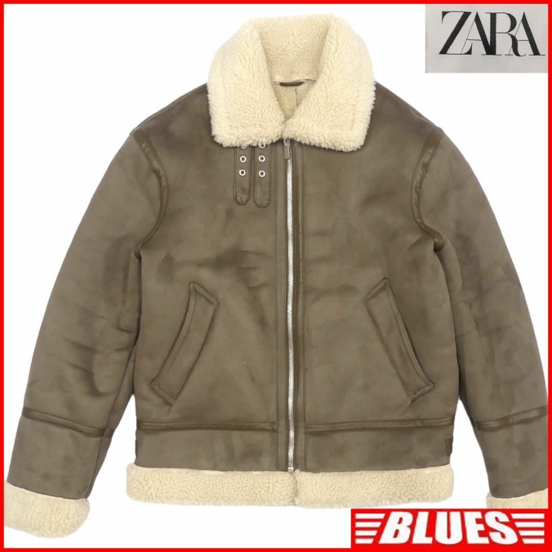 【完売品・美品✨】ZARA　ネオレザージャケット　ムートン　Lサイズ　b3