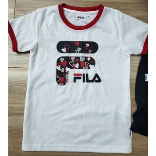 フィラ(FILA)の女児　Ｔシャツ ハーフパンツ　１２０(Tシャツ/カットソー)