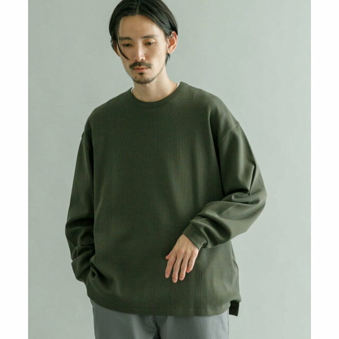 【KHAKI】『UR TECH』 度詰めワッフルロングスリーブ