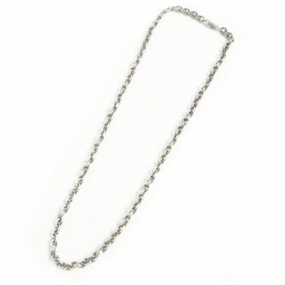 良品□CHROME HEARTS/クロムハーツ SV925×14K ペーパーチェーン ロゴ入り ネックレス/アクセサリー シルバー 20インチ 重量39.7g 袋付き