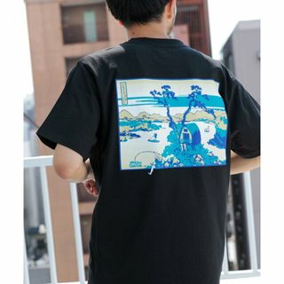 アーバンリサーチドアーズ(URBAN RESEARCH DOORS)の【BLACK】『別注』Abu Garcia*EKAL UKIYO-E T-SHIRTS(Tシャツ/カットソー(半袖/袖なし))