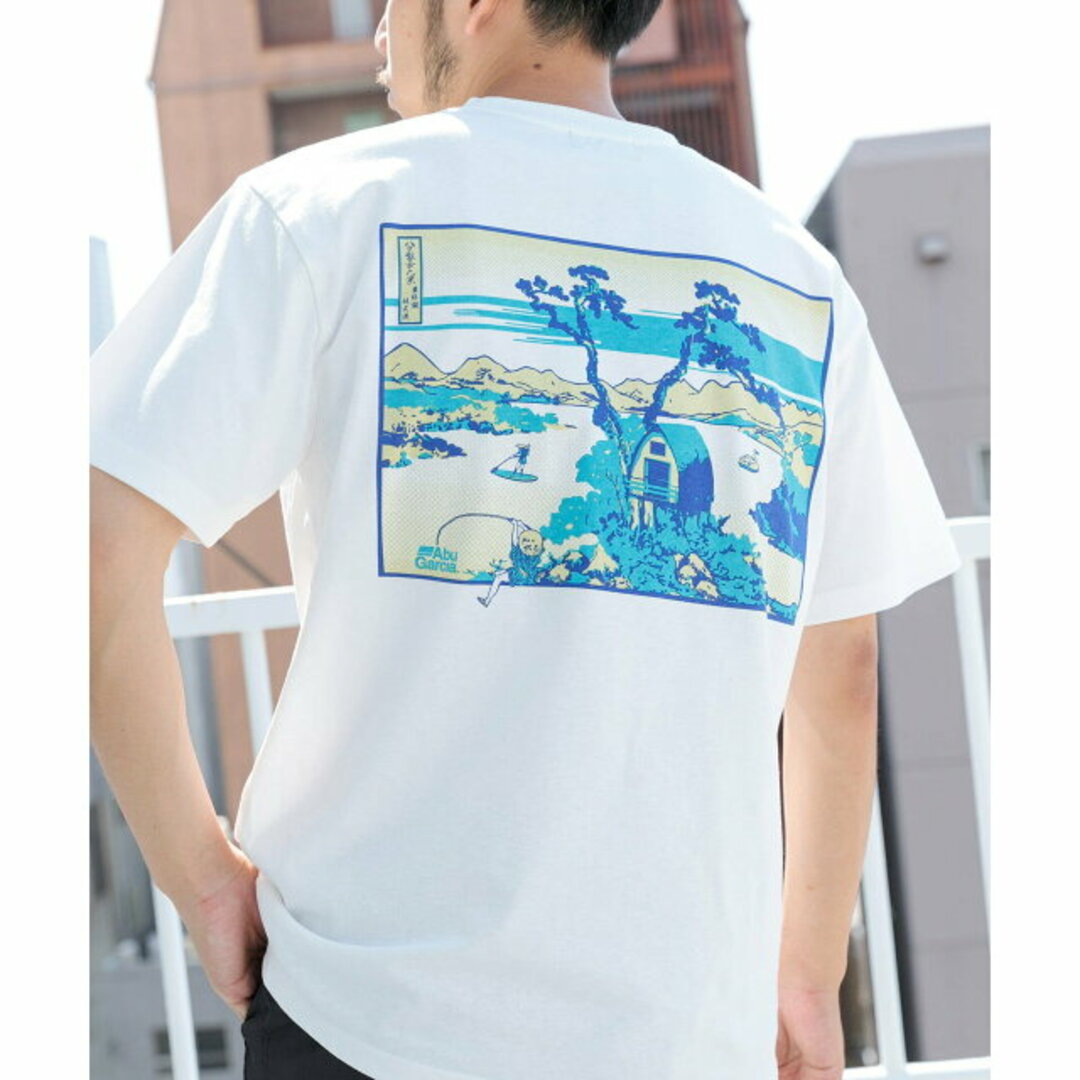 URBAN RESEARCH DOORS(アーバンリサーチドアーズ)の【WHITE】『別注』Abu Garcia*EKAL UKIYO-E T-SHIRTS メンズのトップス(Tシャツ/カットソー(半袖/袖なし))の商品写真