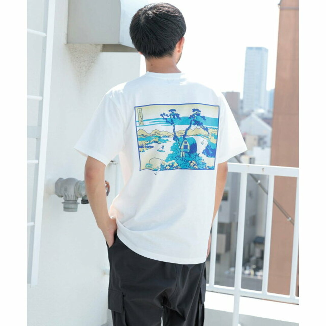 URBAN RESEARCH DOORS(アーバンリサーチドアーズ)の【WHITE】『別注』Abu Garcia*EKAL UKIYO-E T-SHIRTS メンズのトップス(Tシャツ/カットソー(半袖/袖なし))の商品写真