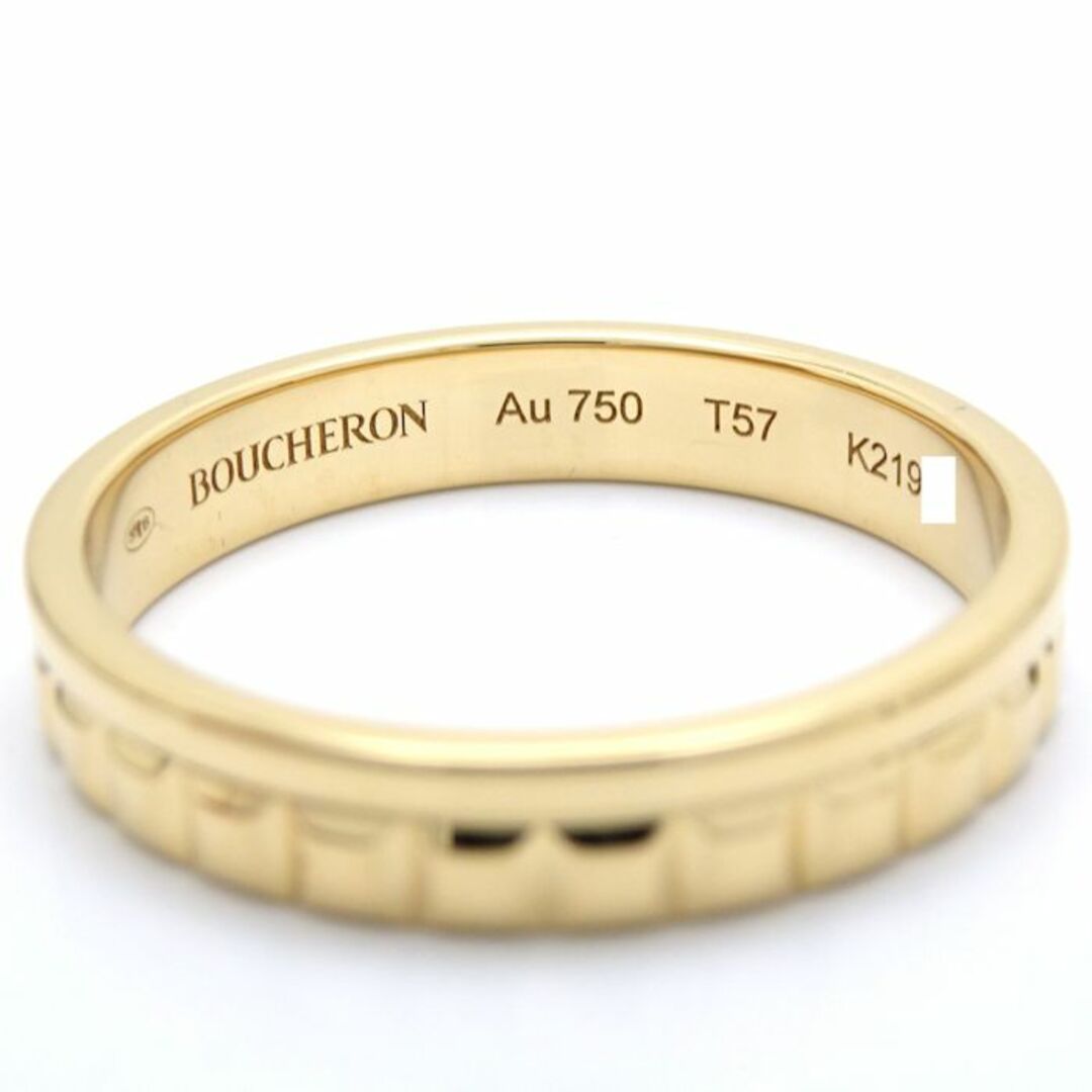 BOUCHERON(ブシュロン)のブシュロン Boucheron キャトル ラディアント リング 指輪 ハーフ JAL00251 #57 16.5号 K18YG イエローゴールド / 290242【中古】【BJ】 メンズのアクセサリー(リング(指輪))の商品写真