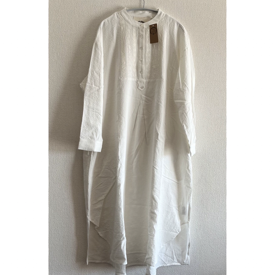 新品 Mashu Kashu オフホワイト ロングワンピース - ロングワンピース
