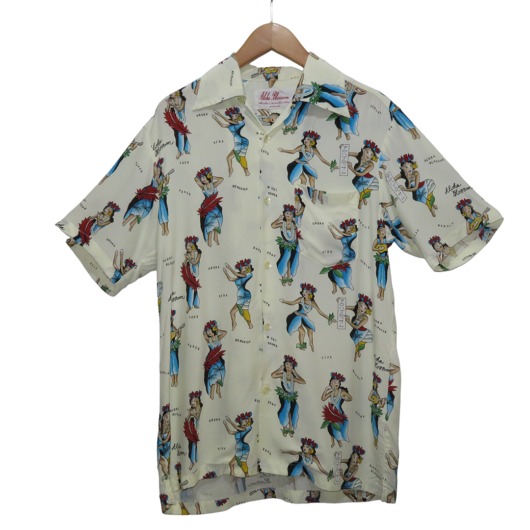 ALOHA BLOSSOM ALOHA SHIRTS HULA GIRL