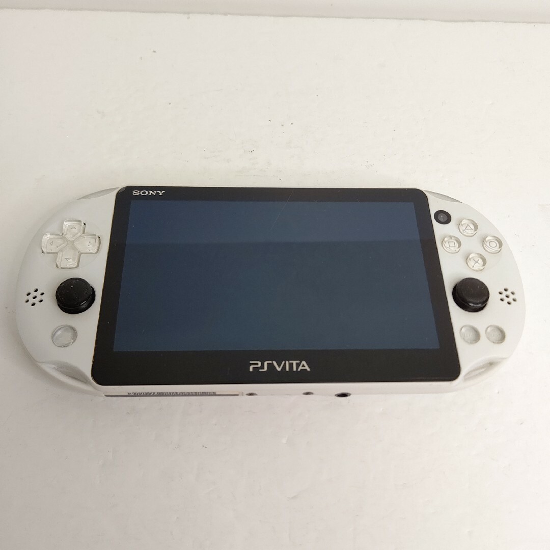 PlayStation Vita(プレイステーションヴィータ)のPlayStationVita　PCH2000 グレイシャーホワイト　画面極美品 エンタメ/ホビーのゲームソフト/ゲーム機本体(携帯用ゲーム機本体)の商品写真