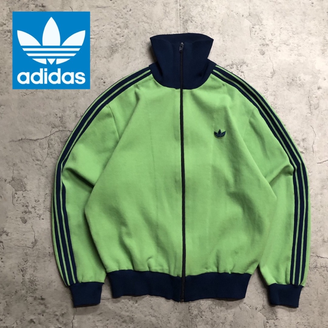 希少　70's adidas トラックジャケット　デサント製　西ドイツ　M