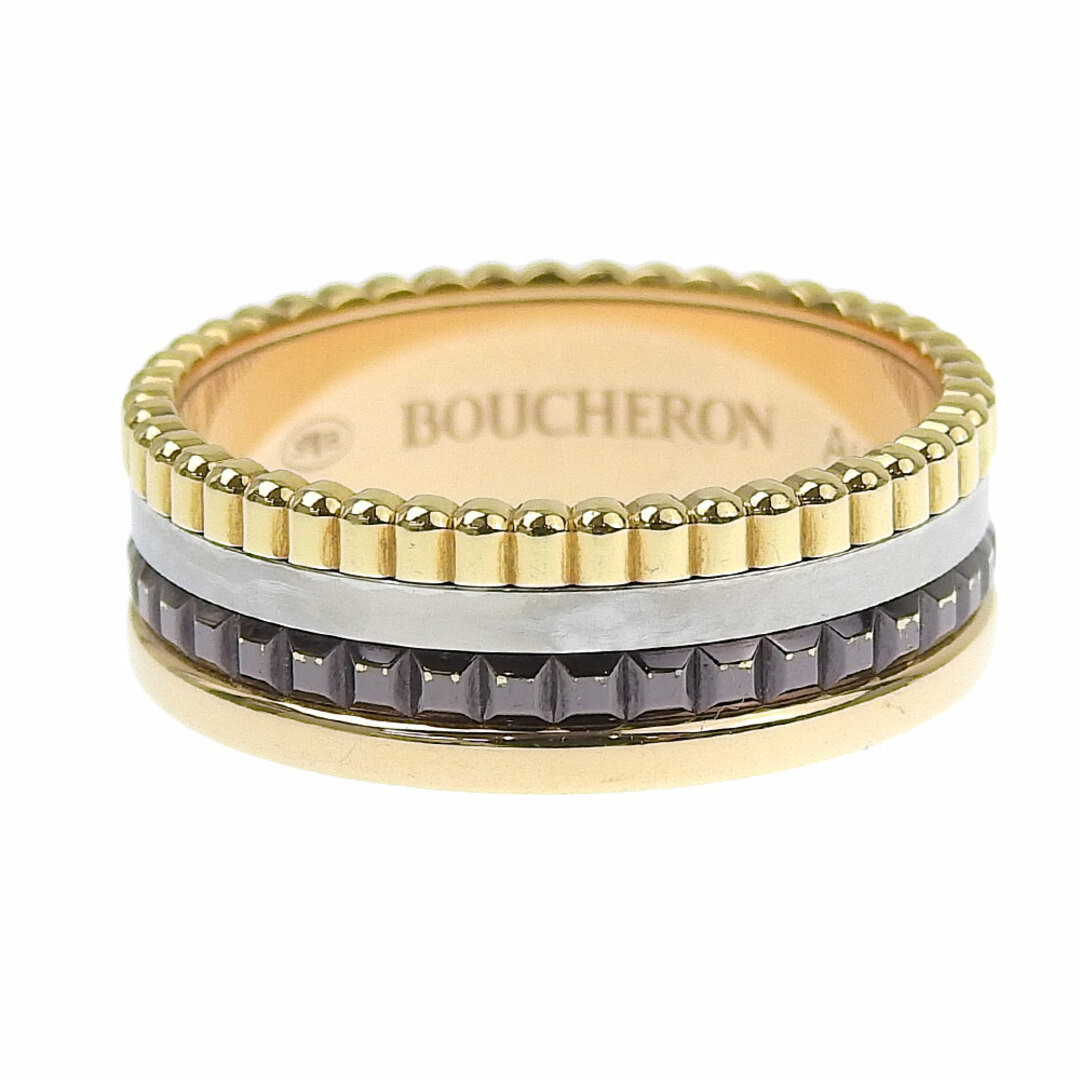 BOUCHERON(ブシュロン)の【中古】BOUCHERON ブシュロン キャトルリング 指輪 750 K18YG K18WG K18PG ブラウンPVD ＃54 14号 レディース【質屋】 レディースのアクセサリー(リング(指輪))の商品写真