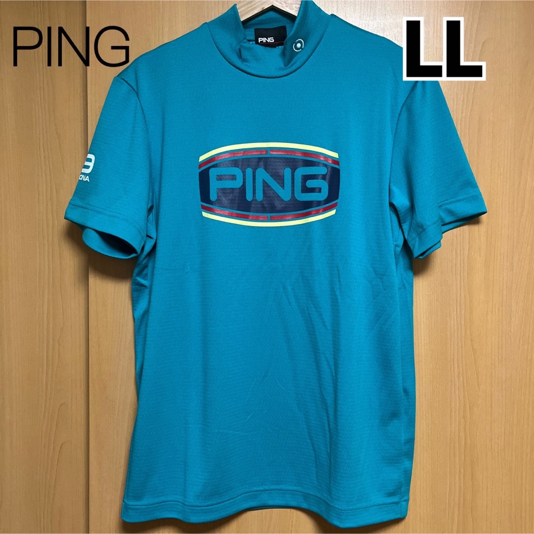 PING(ピン)のピン ping メンズ ロゴプリント ダブルフェイス　ゴルフ　ハイネック　GLL スポーツ/アウトドアのゴルフ(ウエア)の商品写真