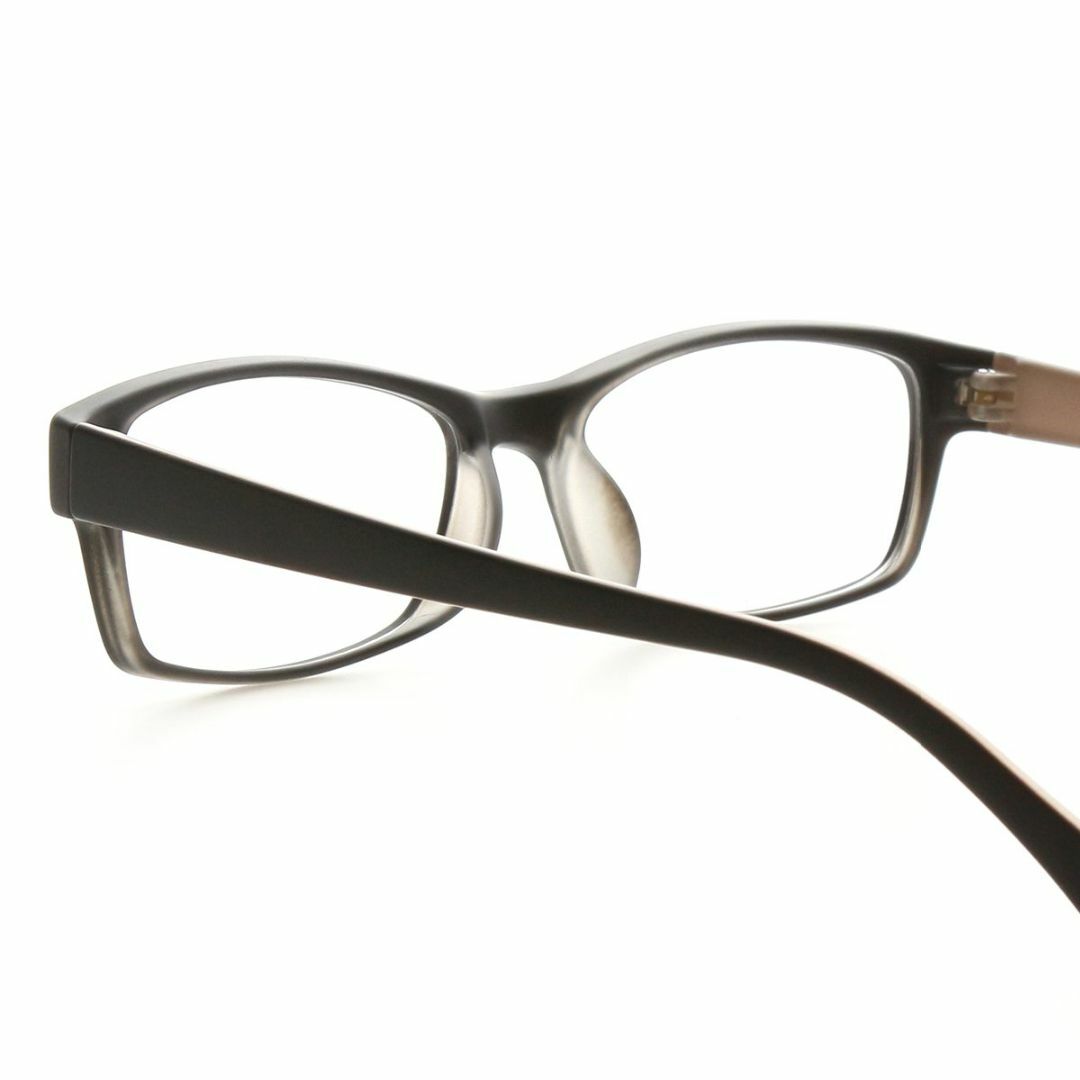 KKD メガネ屋さんのレンズで作る スクエア 伊達 メガネ 軽量 TR90 眼鏡