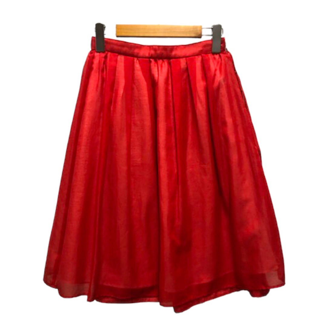 Apuweiser-riche(アプワイザーリッシェ)のアプワイザーリッシェ スカート フレア リバーシブル ひざ丈 1 白 赤 ※MZ レディースのスカート(その他)の商品写真