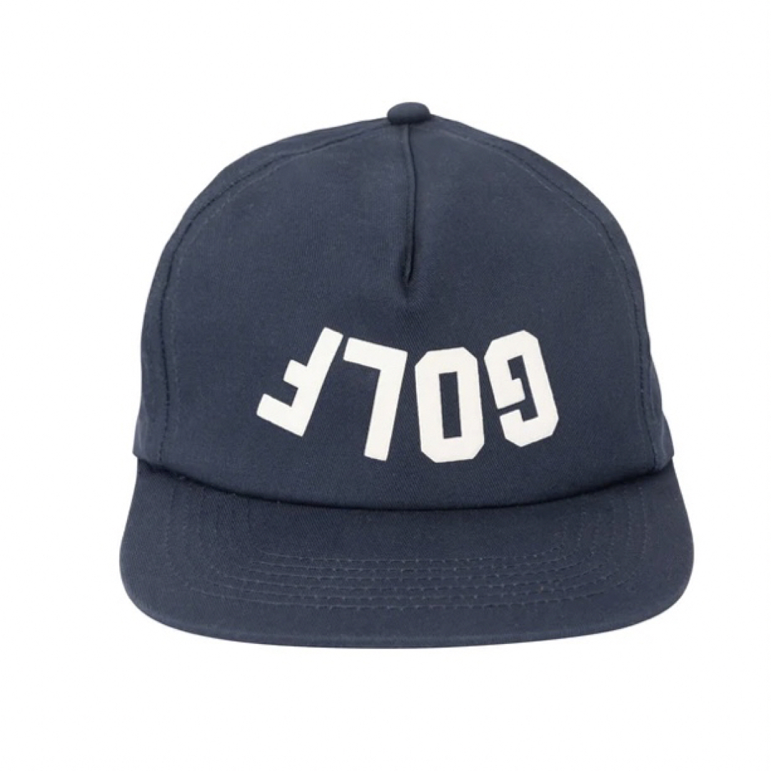 【新品未使用】GOLF WANG ロゴ パネルキャップ ネイビー帽子