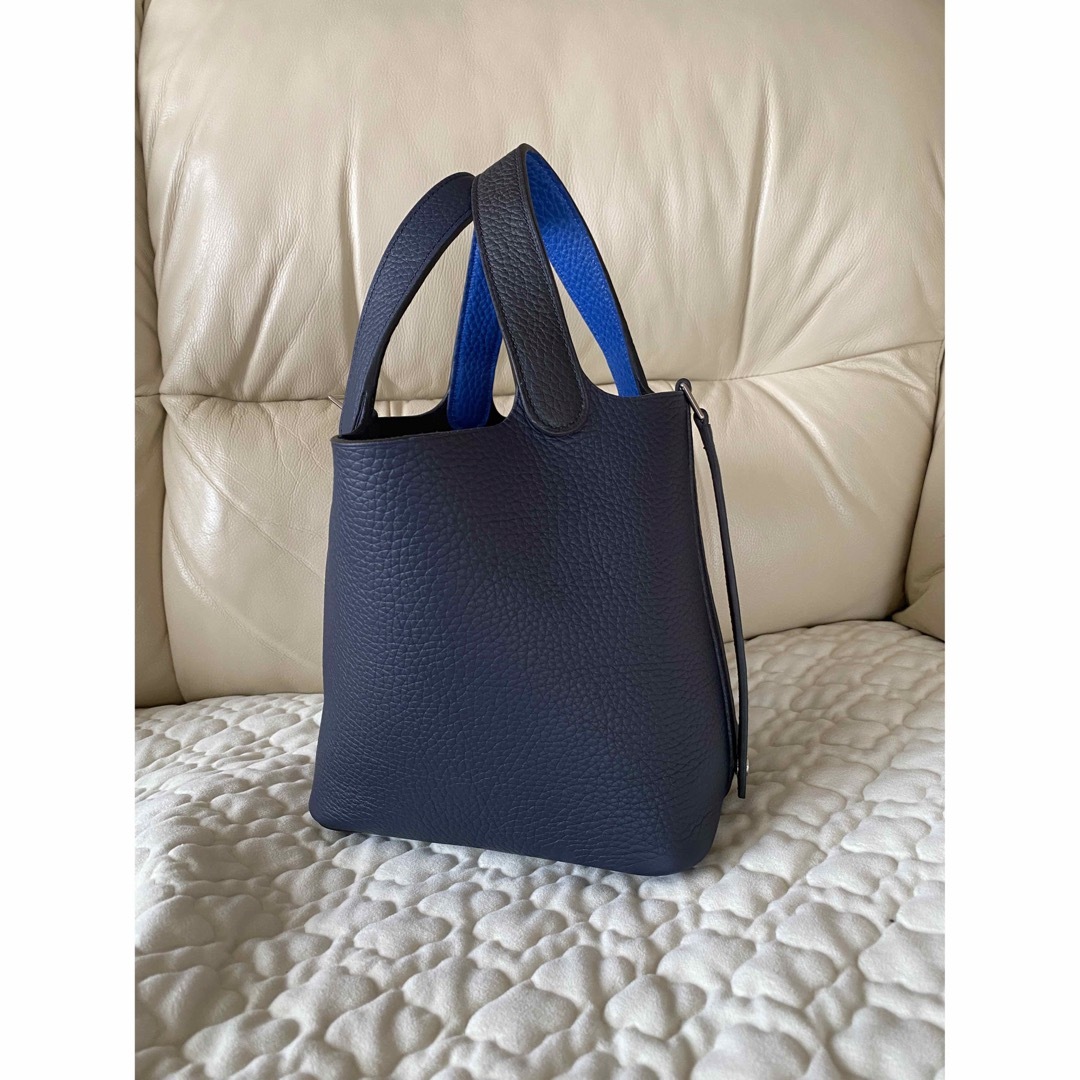 特注品　ブラック　ブルーニュイ　Rブルー　トリコロール　シルバー金具 レディースのバッグ(ハンドバッグ)の商品写真