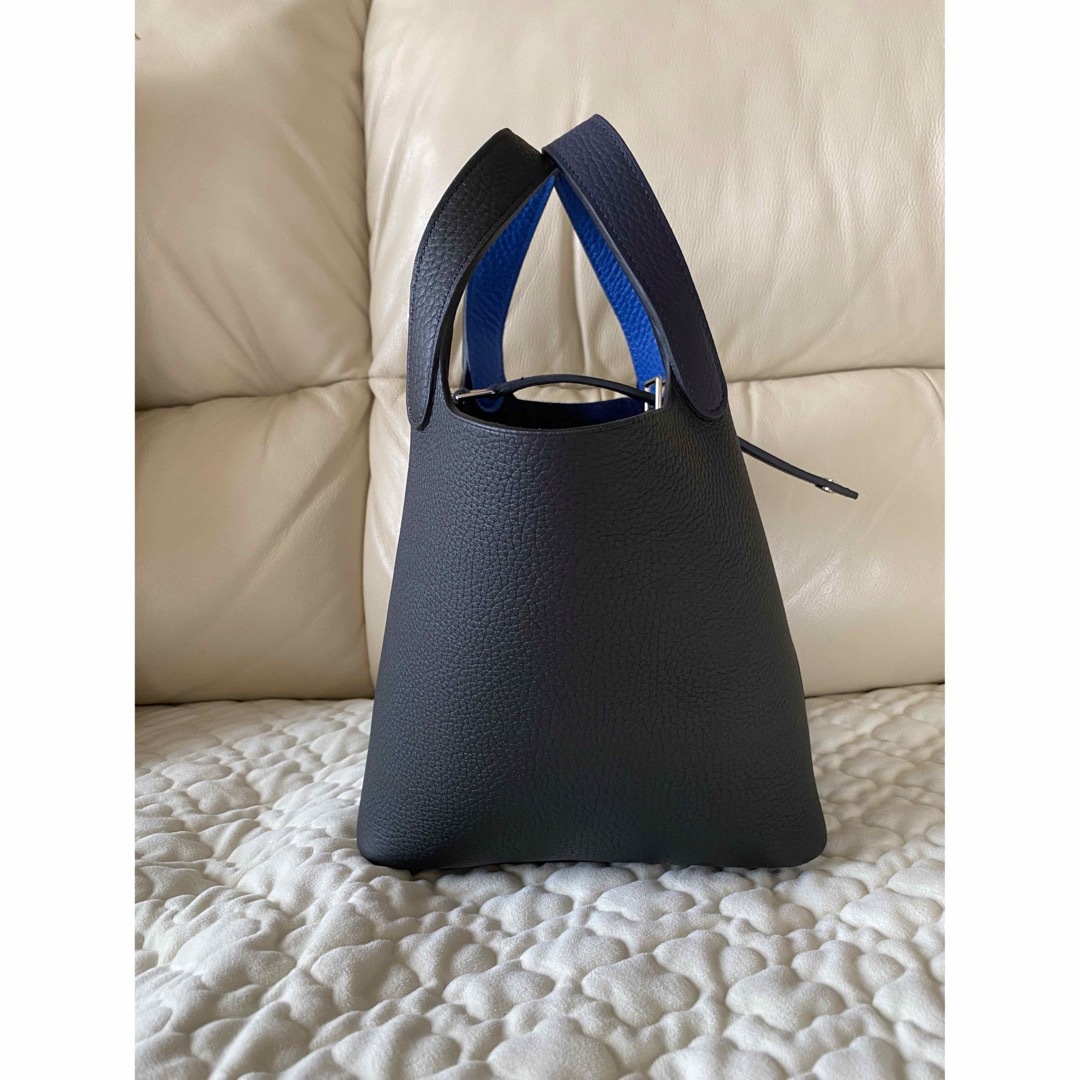 特注品　ブラック　ブルーニュイ　Rブルー　トリコロール　シルバー金具 レディースのバッグ(ハンドバッグ)の商品写真