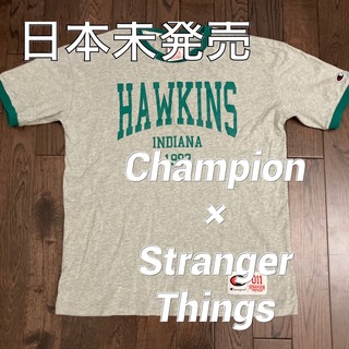 チャンピオン(Champion)の日本未発売Stranger thingsストレンジャーシングスリンガーTシャツ(Tシャツ/カットソー(半袖/袖なし))