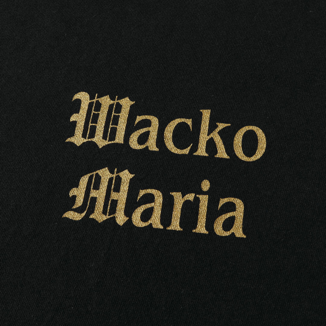 WACKO MARIA(ワコマリア)のWACKO MARIA ワコマリア Tシャツ サイズ:XXL 22SS ウォッシュ加工 マリア プリント クルーネック 半袖 ヘビーウェイト Tシャツ WASHED HEAVY WEIGHT CREW NECK COLOR T-SHIRT ブラック 黒 トップス カットソー バックプリント 【メンズ】【中古】【美品】 メンズのトップス(Tシャツ/カットソー(半袖/袖なし))の商品写真