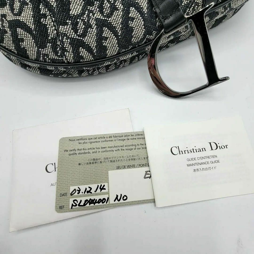 確実正規品dior トロッター柄 サドルバッグ ショルダーバッグ