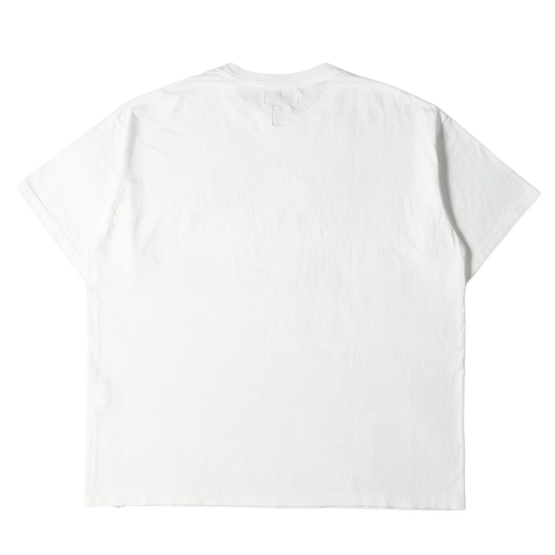 トップスFACETASM ファセッタズム Tシャツ サイズ:00 グラフィック ビッグサイズ クルーネック 半袖 Tシャツ BIG TEE 2 ホワイト 白 トップス カットソー オーバーサイズ 大きめ 【メンズ】【美品】