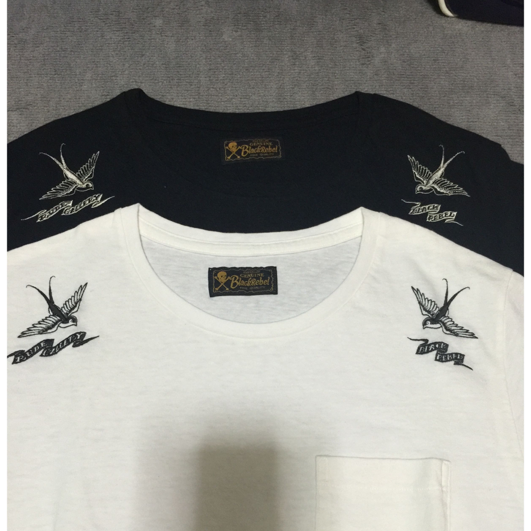 RUDE GALLERY(ルードギャラリー)のRUDEGALLERYルードギャラリースワロー刺繍TシャツサイズS新品2着セット メンズのトップス(Tシャツ/カットソー(半袖/袖なし))の商品写真