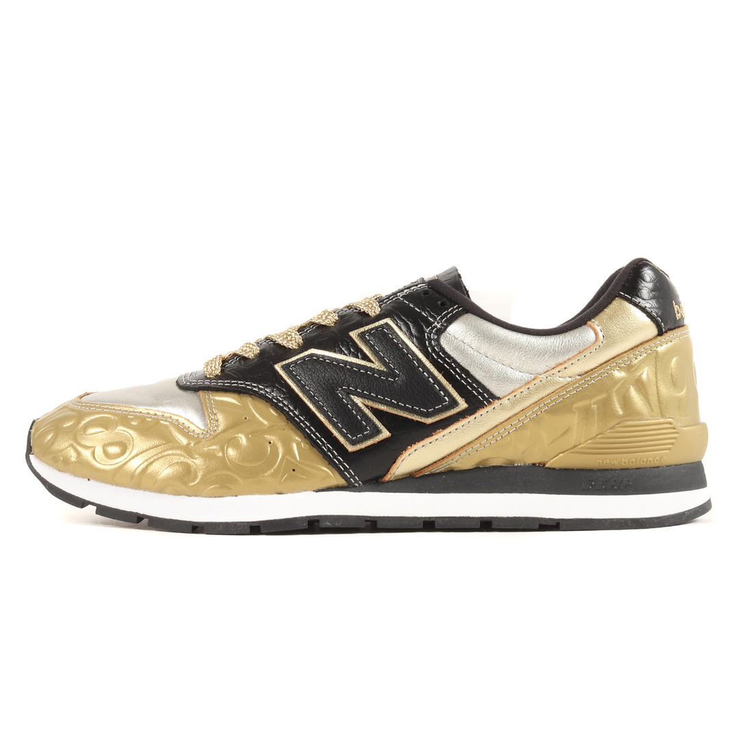 NEW BALANCE ニューバランス サイズ:27.0cm 996足限定 20AW FRANCK MULLER CM996FMG フランクミュラー ローカット ランニング レザー スニーカー ゴールド ブラック US9 コラボ シューズ 靴 【メンズ】靴/シューズ