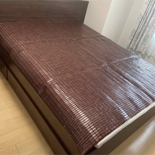 ダブルベッド用　涼しく感じる木製マット(寝袋/寝具)