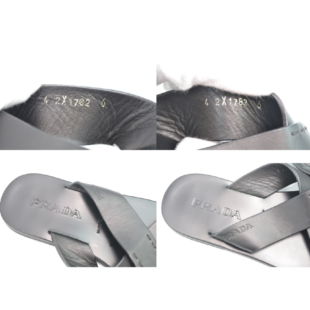 PRADA(プラダ)のPRADA/プラダ サンダル ブラック 2X1782 箱付き メンズの靴/シューズ(サンダル)の商品写真