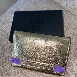 アナスイ(ANNA SUI)のあお様専用　ANNA SUI カードケース　ゴールド(パスケース/IDカードホルダー)