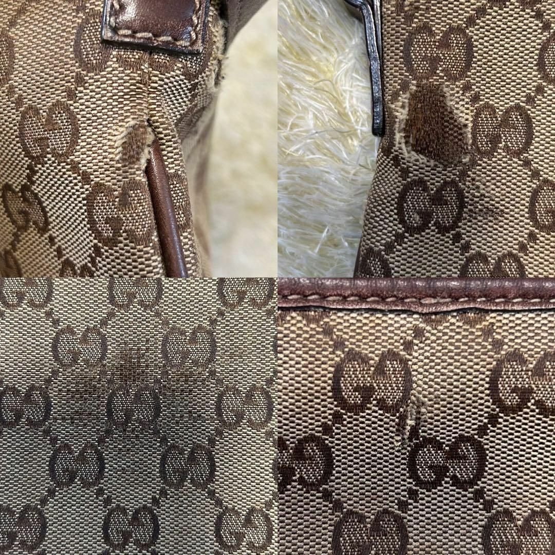 Gucci - 【送料無料】グッチ ショルダーバック レザー GG柄 インター