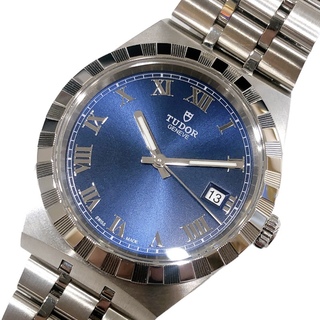 チュードル(Tudor)の　チューダー/チュードル TUDOR ロイヤル 28500 ブルー文字盤 SS ステンレススチール メンズ 腕時計(その他)