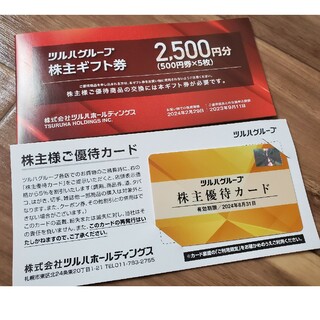 ツルハグループ株主優待券2500円分＋割引カード(ショッピング)