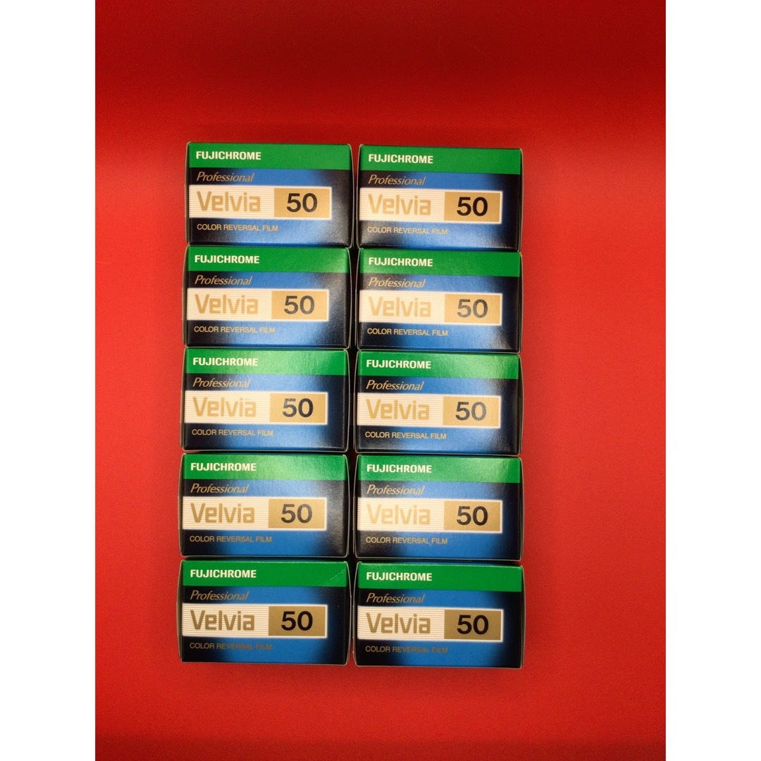 FUJI FILM VELVIA50 リバーサルフィルム 135-36 10個-