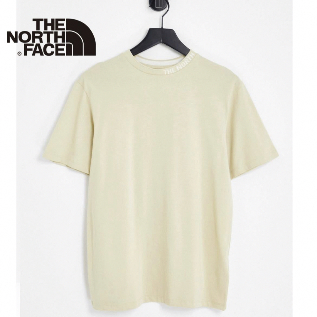 THE NORTH FACE(ザノースフェイス)のノースフェイス レディース グロップド丈 Tシャツ 半袖 刺繍  ベージュ M レディースのトップス(Tシャツ(半袖/袖なし))の商品写真