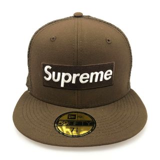 supreme box logo new era brown 7-3/8