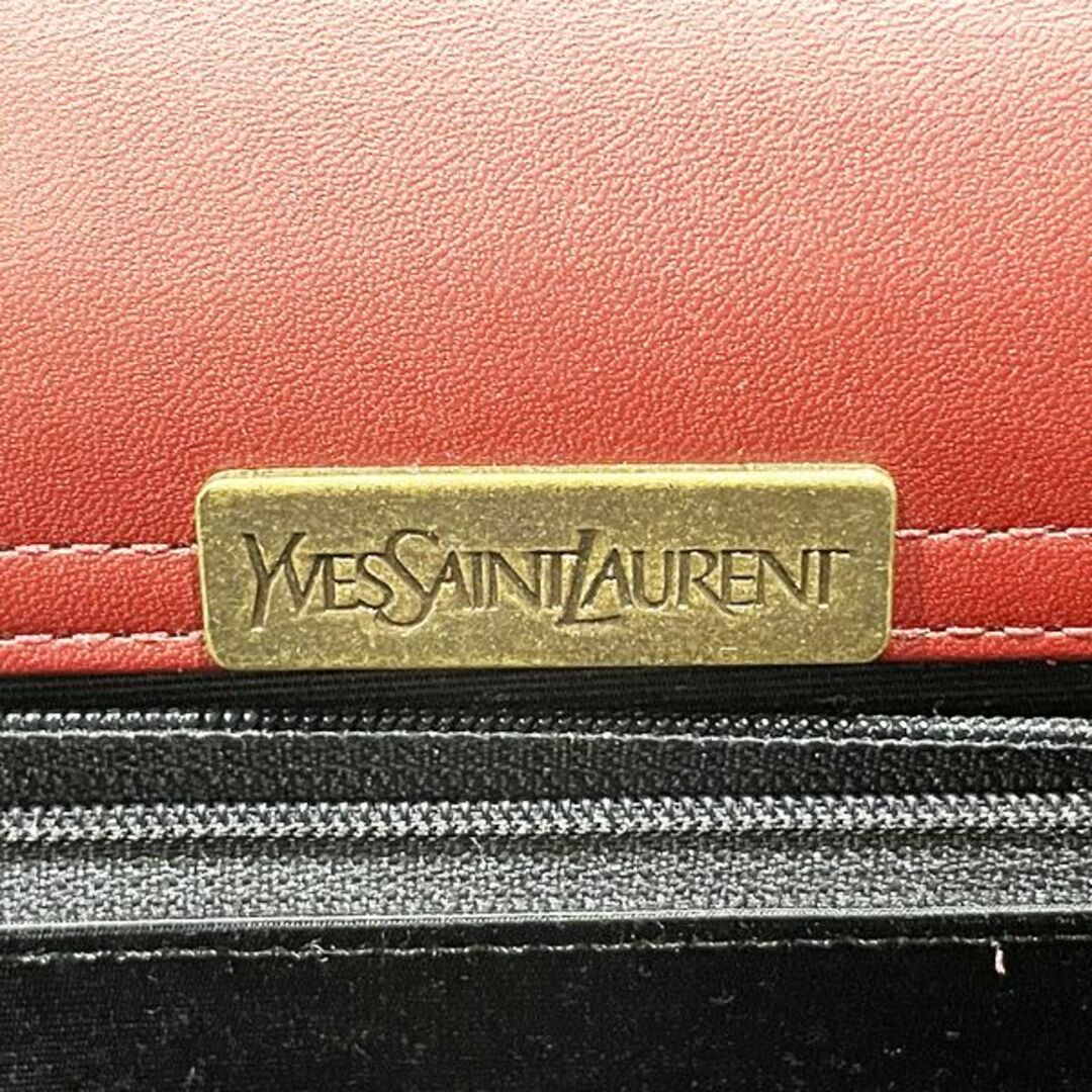 Saint Laurent(サンローラン)のYVES SAINT LAURENT 編み込み レザーステッチ 肩掛け ヴィンテージ トートバッグ レディースのバッグ(トートバッグ)の商品写真