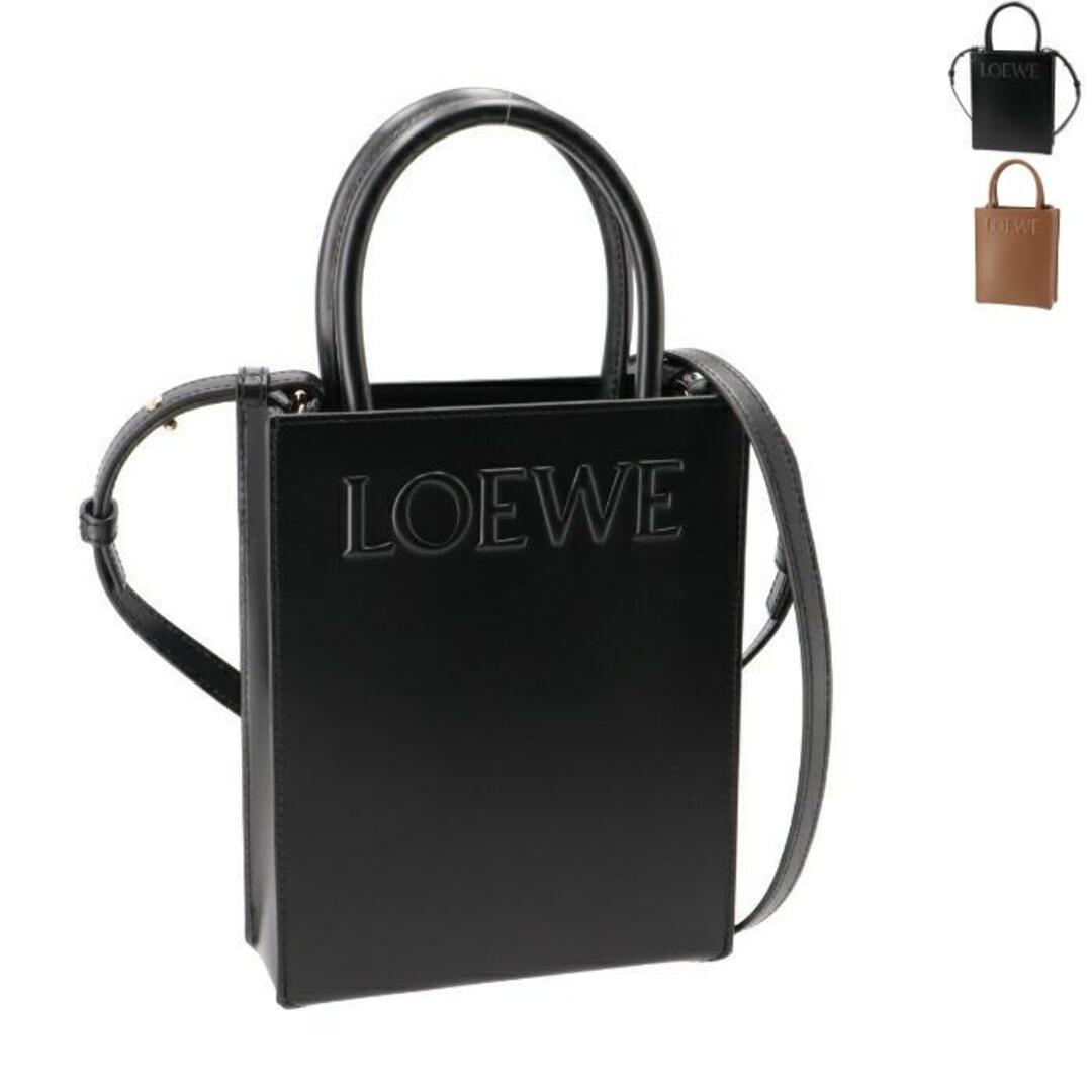 ［2648］良品　＊LOEWE　ロエベ＊　レザー　ハンドバック　ロゴ　黒