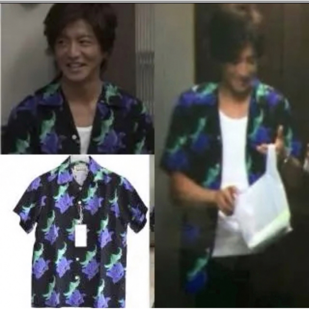 木村拓哉着INVINCIBLE × WACKO MARIA アロハシャツ-