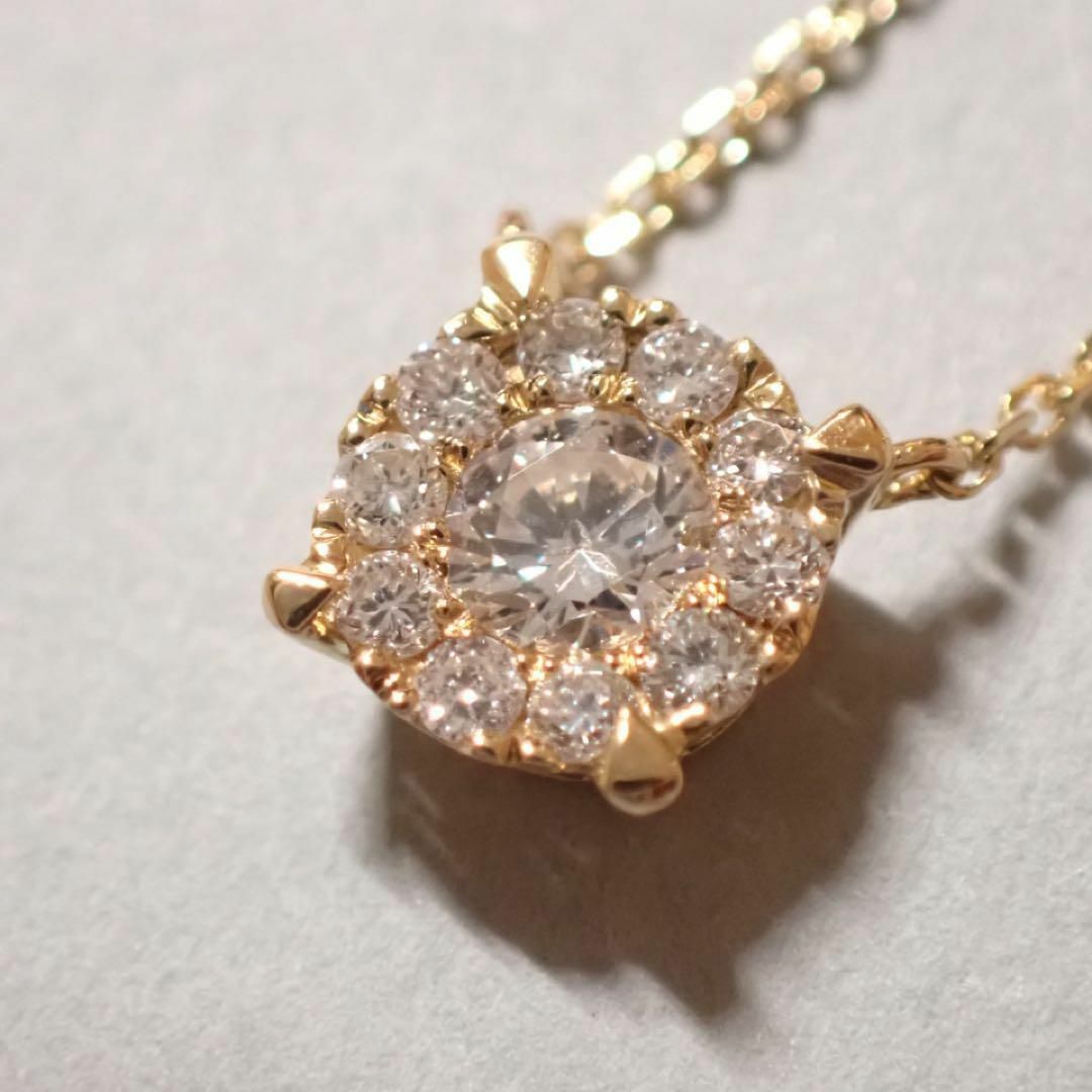 ヴァンドームアオヤマ K18 0.19ct ダイヤモンドネックレス-