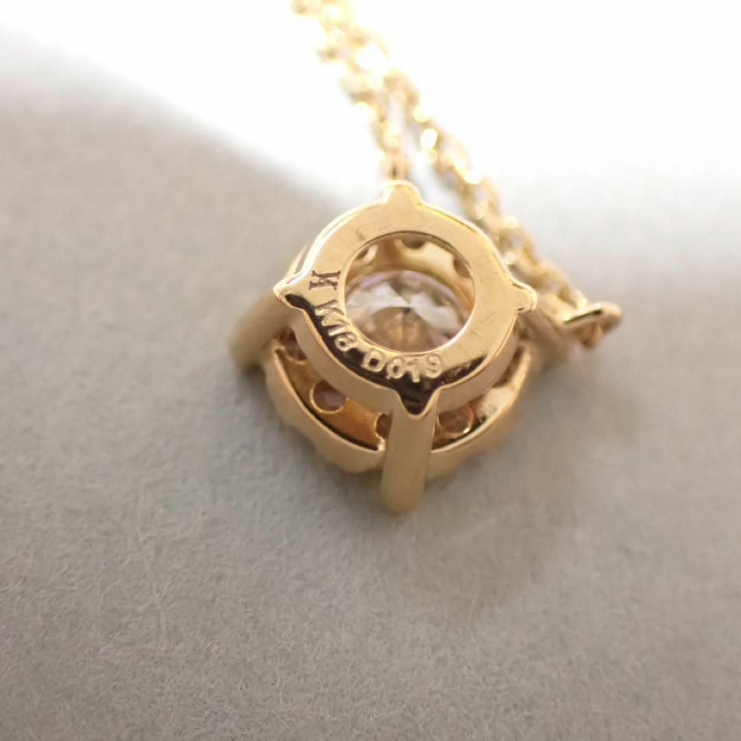 ヴァンドームアオヤマ K18 0.19ct ダイヤモンドネックレス-