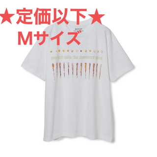 アダムエロペ(AER ADAM ET ROPE)の【Mサイズ】Nine Inch Nails BIOTOP Tシャツ ホワイト(Tシャツ/カットソー(半袖/袖なし))