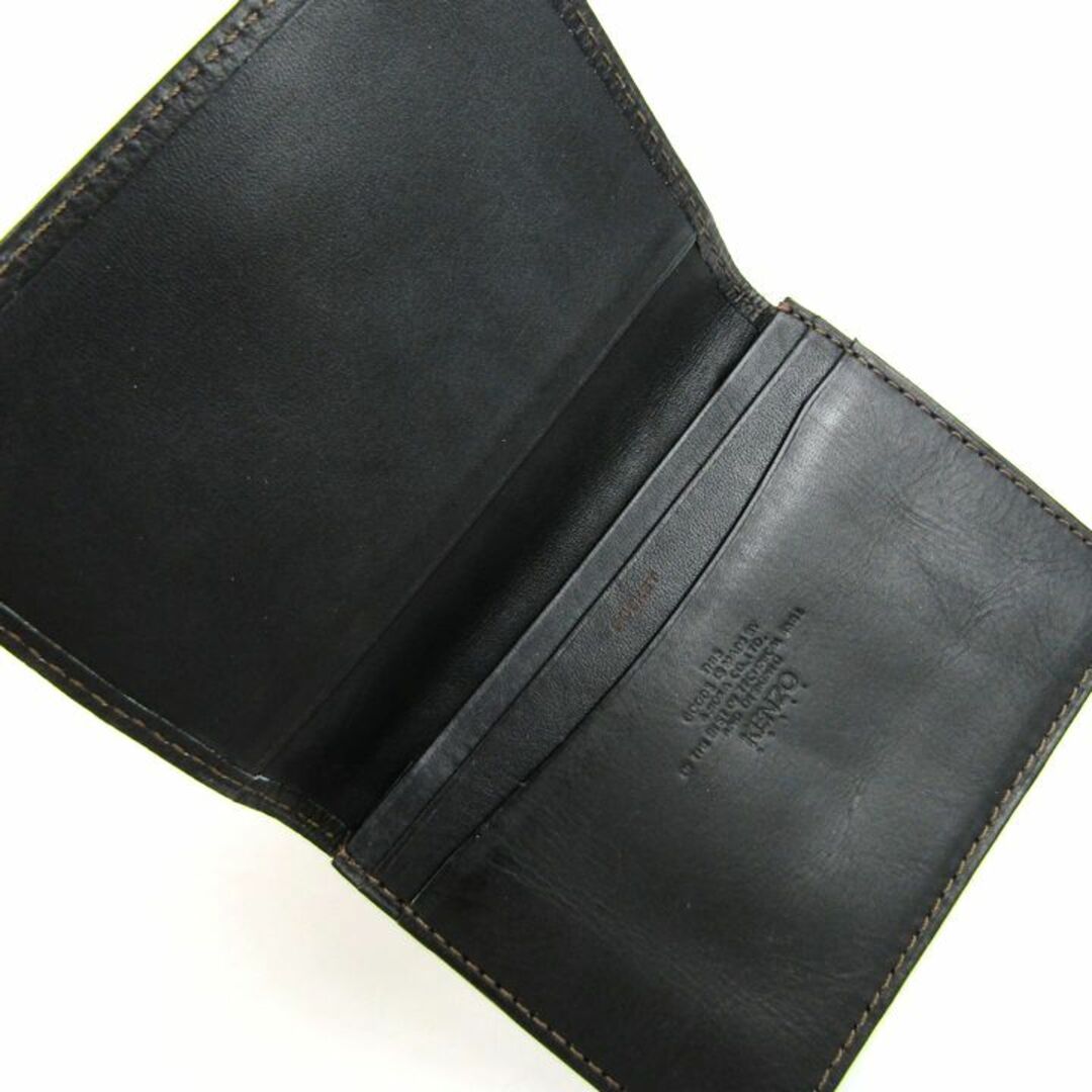 KENZO(ケンゾー)のケンゾー カードケース 名刺入れ レザー ブランド シンプル 黒 メンズ ブラック KENZO メンズのファッション小物(名刺入れ/定期入れ)の商品写真
